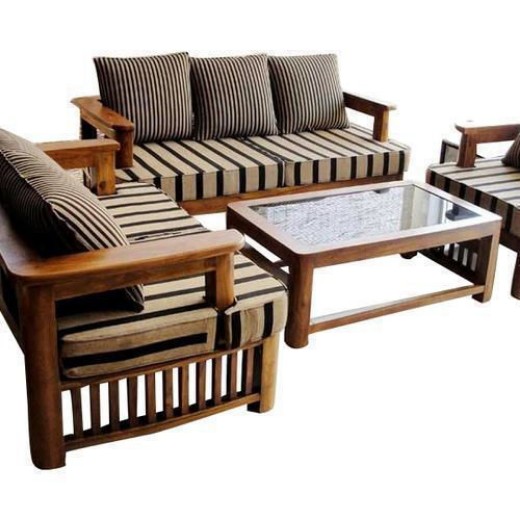 Picture of Box Design Wooden Sofa